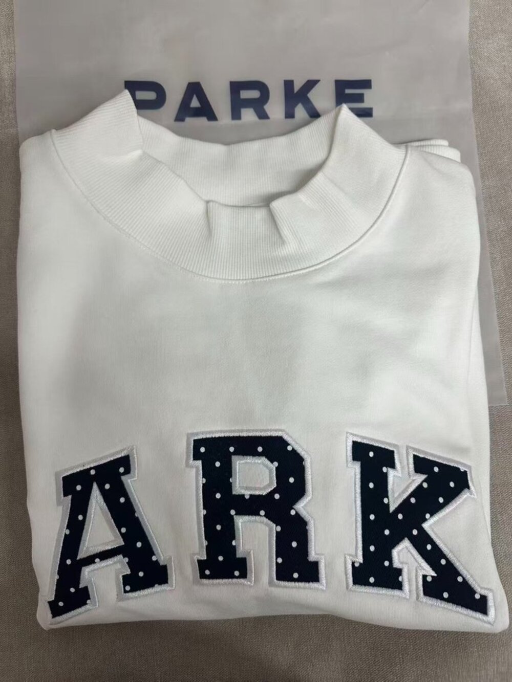 PARKE Varsity Mock Neck Sweatshirt